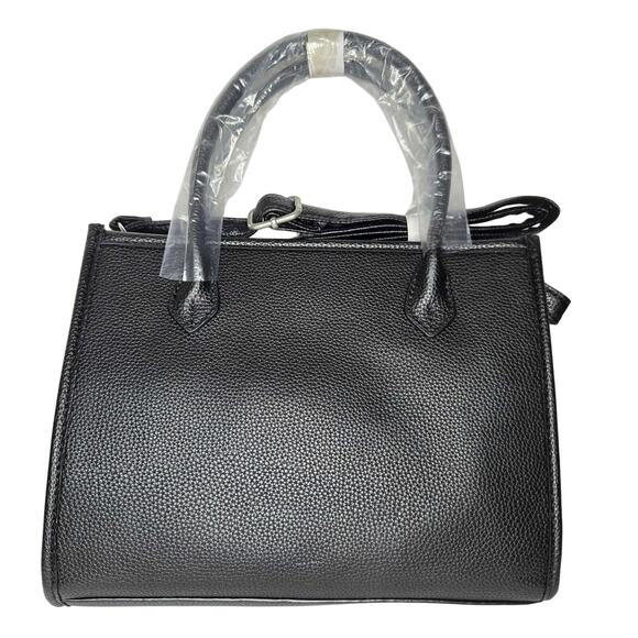 French Connection Fritz Square Satchel NWT Textured - Picture 2 of 3